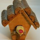 Wood Birdhouse and Bird Magnet
