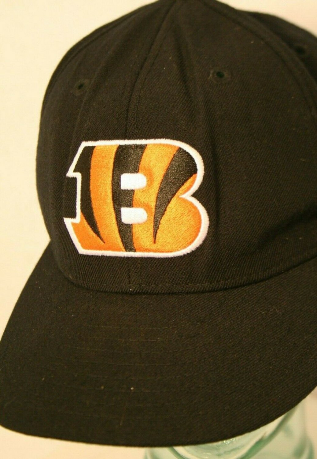 Cincinnati Bengals NFL black orange logo fitted 7 5/8 Dad truck cap hat Reebok
