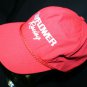 Mayflower Racing red white logo braid Dad souvenir snapback cap hat Vtg 80s