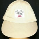 Malibu Rum embroidered patch logo souvenir strapback Dad khaki brown cap hat