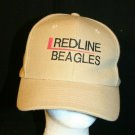 Redline Beagles Dog snapback Dad trucker cap hat khaki tan