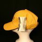 Golden Bell Productions embroidered logo strapback Dad khaki dark yellow cap hat