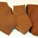 3 Tie Lot Bert Pulitzer Hardy Amies London Brooks Bros Brooksgate Brown crafts