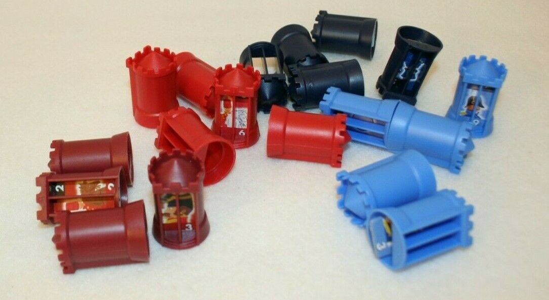 Ultimate Stratego 1997 Replacement Play Pieces tokens Only Red Black Brown Blue