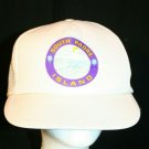 South Padre Island Souvenir snapback Dad trucker cap hat white purple logo