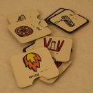 Lingo Bingo Game 25 Replacement Tiles pieces Learning Resources black white