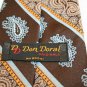 3 Tie Lot Don Doral John Carl's Lilly Dache Brown Blue Paisley Crests crafts