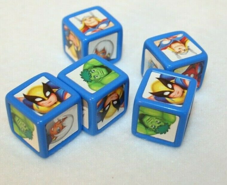 Yahtzee Jr Marvel Spiderman Friends Game replace dice shaking rolling cup