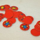 Lingo Bingo Game 41 Replacement Markers pcs Learning Resources red blue yellow