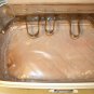 VTG Skyway Carry Train Case Makeup Travel Bag Carry On Tweed Brown