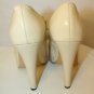 Steven Steve Madden Ivory Black Cap Toe Pumps Booties Women Shoes 7.5 Never worn