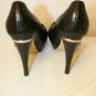 Michael Michael Kors Women's Black Allister Open Toe Pumps Shoes sz 7.5 buckle