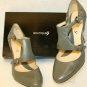 Boutique 9 Gray Round Toe Pumps Buckle Straps Women Shoes size 7.5 Never worn