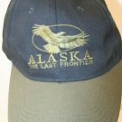 Alaska the Last Frontier Black olive adjustable souvenir Dad Trucker Cap Hat