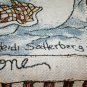 Heidi Satterberg Woven Snowman Nativity Family THROW BLANKET Tapestry Hanging