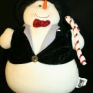 VTG 90's Kohl's Dept Stores Happy Holidays 18 in Snowman Candy Cane Plush