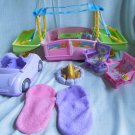 Fisher Price Lil Ppl Camping Adventure Sarah Lynn Pop Up Camper Car Fire Ring