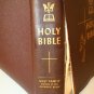VTG The Holy Family ed Bible Catholic Press 1950 faux leather illustrated tabs