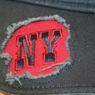 NY distressed logo Blue Strapback adjustable souvenir trucker Dad Cap hat
