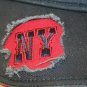 NY distressed logo Blue Strapback adjustable souvenir trucker Dad Cap hat