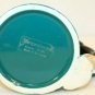 bergschrund Black Cat on stump Green Frog inside Teal Coffee Tea Mug Cup