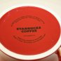 Starbucks 2008 Mug Coffee Cup Red White Embossed Lettering 14oz