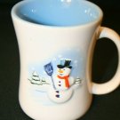 Lindt Lindor Truffles Snowman Blue White Coffee 14 oz Tea Mug Cup