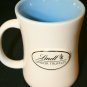 Lindt Lindor Truffles Snowman Blue White Coffee 14 oz Tea Mug Cup
