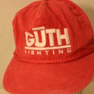 Guth Lighting Co St Louis/St Charles MO Red braid snapback Dad Trucker Cap Hat