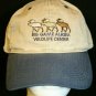 Big Game Alaska Wildlife Ctr Souvenir snapback Dad trucker cap hat khaki tan