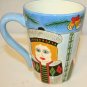 Susan Paley by Ganz Christmas Holiday Ladies Coffee/Tea mug 5"x4" Blue Green Red