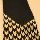 Qiana Navy Blue Silver Gray Knight Horse Steed Nylon Men's Neck Tie