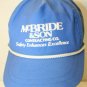 McBride & Sons Contracting Co Safety Blue White Snapback Dad Trucker Cap Hat