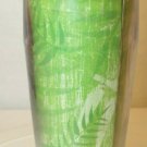 Starbucks 16 oz Palm Tree Leaves Plastic TravelTumbler Hot/Cold Coffee/Tea 04/05