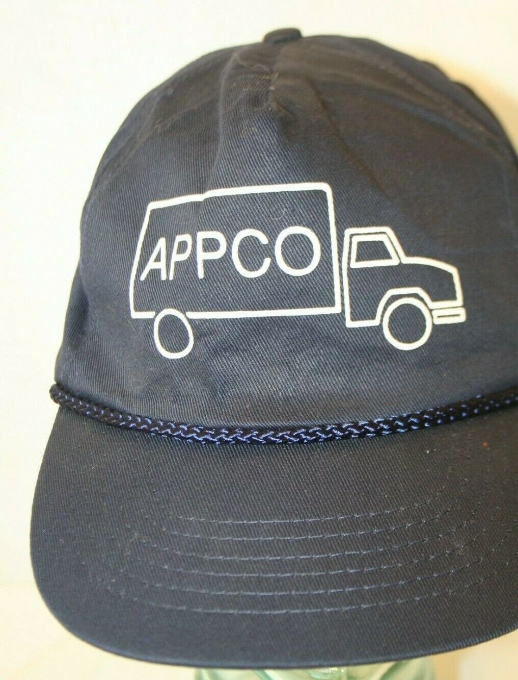 APPCO Black white snapback Dad Trucker Cap Hat braid KC cotton