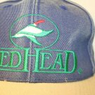 RedHead Blue distressed Denim Green logo adjustable Dad Trucker Cap Hat