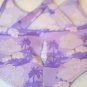 Build a Bear Workshop clothing purple 1-pc Tropical Palm Tree flower swimsuit