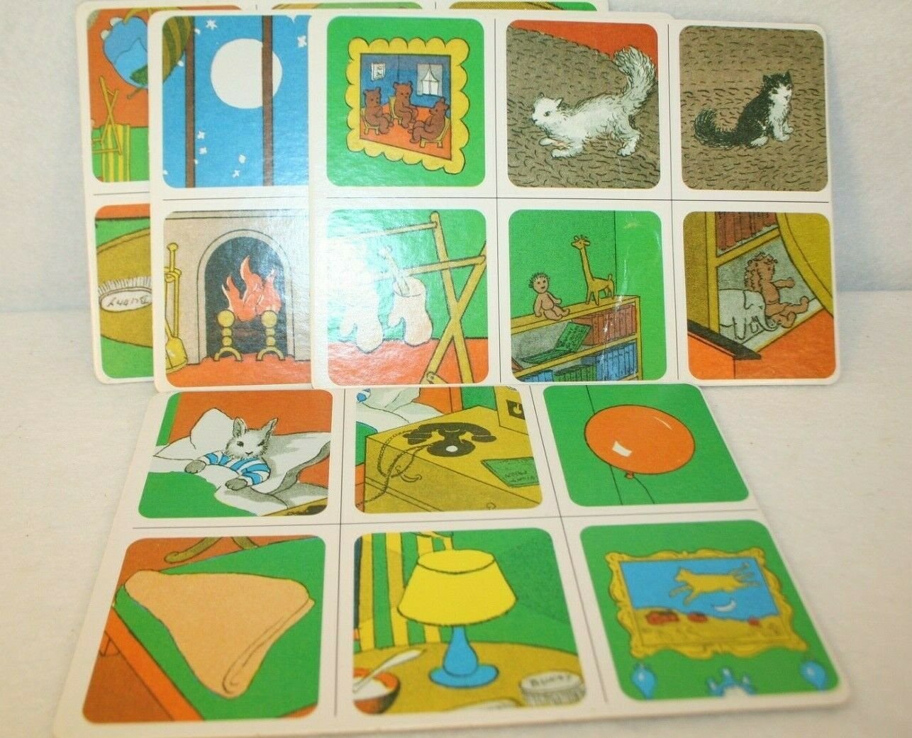 GoodNight Moon Game 4 Replacement Playing Boards Cat Squirrel MIttens Rabbit