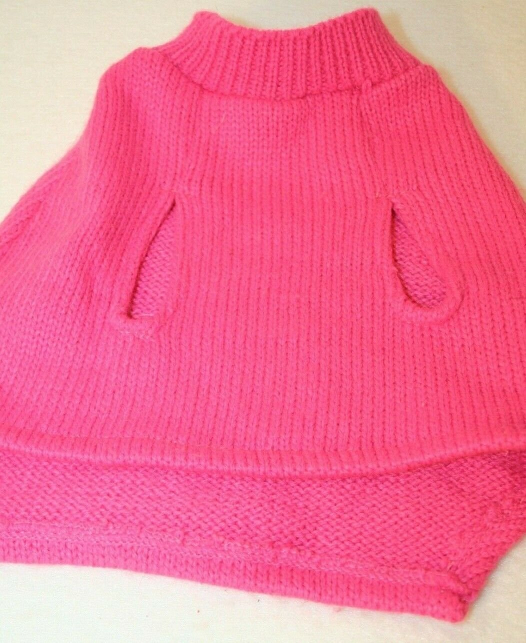 Build a Bear Workshop Pink Sequin Bead Sweater-knit Cape Outfit Costume