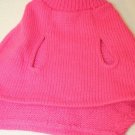 Build a Bear Workshop Pink Sequin Bead Sweater-knit Cape Outfit Costume