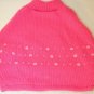Build a Bear Workshop Pink Sequin Bead Sweater-knit Cape Outfit Costume