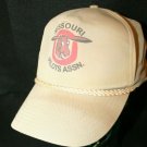 Missouri Pilots Assn snapback Khaki Tan Dad Trucker Cap Hat Donkey logo braid