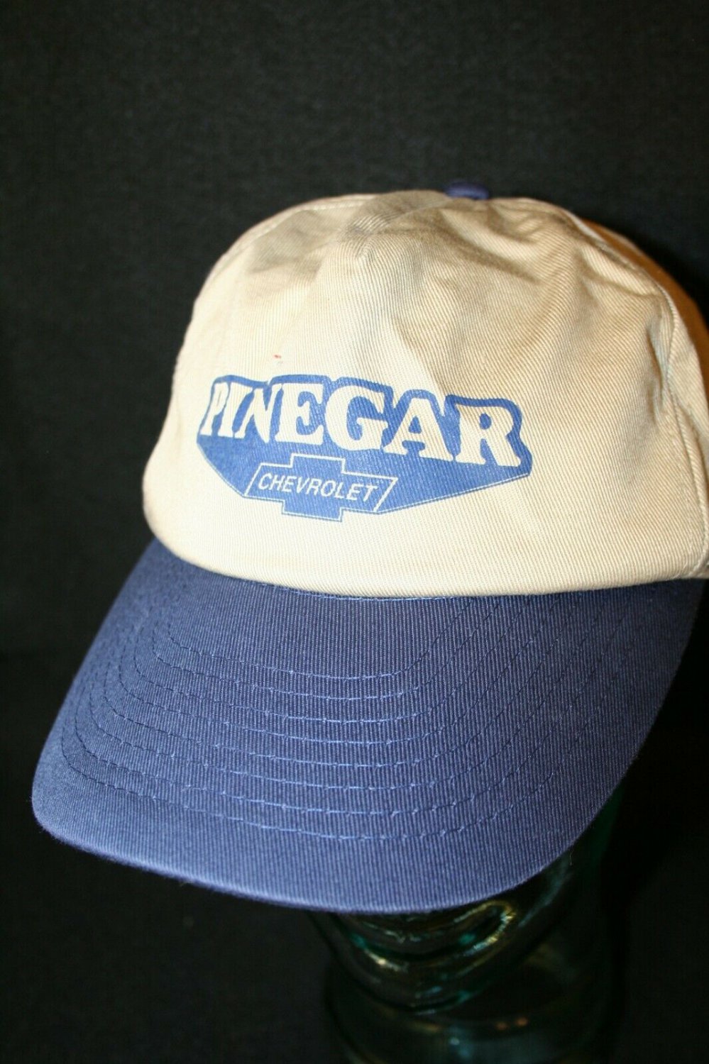 Pinegar Chevrolet Branson Springfield MO Snapback Khaki Tan Dad Trucker Cap Hat