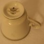 Seizan Fine China Carolyn 7906 Coffee Tea Cup Silver White Gray Flower