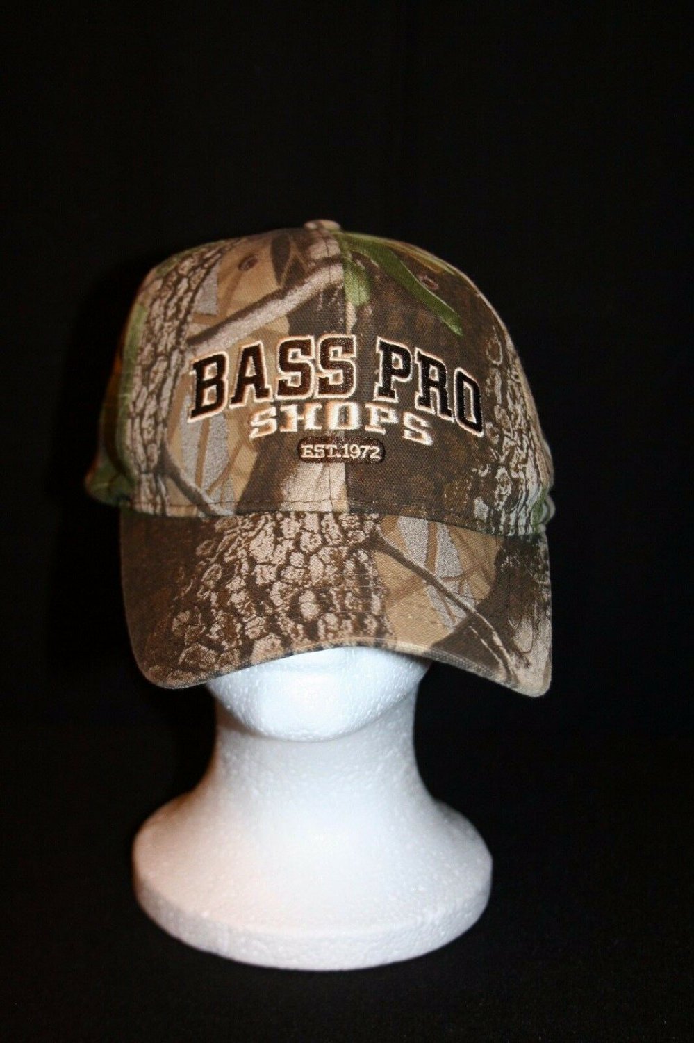 RED HEAD BASS PRO SHOPS EST 1972 CAMOUFLAGE CAMO HUNTING FISHING HAT CAP LID