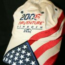 K-Products OshKosh 2006 AirVentureAdjustable Khaki Tan Dad Trucker Cap Hat Flag
