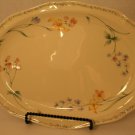 Noritake Gold Cuisine American Flowers Ivory Serving Platter 15" Japan REPLACE