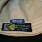 K-Products Think Burrus Seed IL Strapback Khaki Tan Dad Trucker Cap Hat Logo