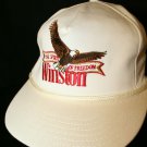 Winston Spirit of Freedom Embroidered Eagle Tan Snapback Cap Hat Dad Trucker