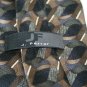J Ferrar Black Brown Tan Geometric Men's Necktie crafts (made in USA)